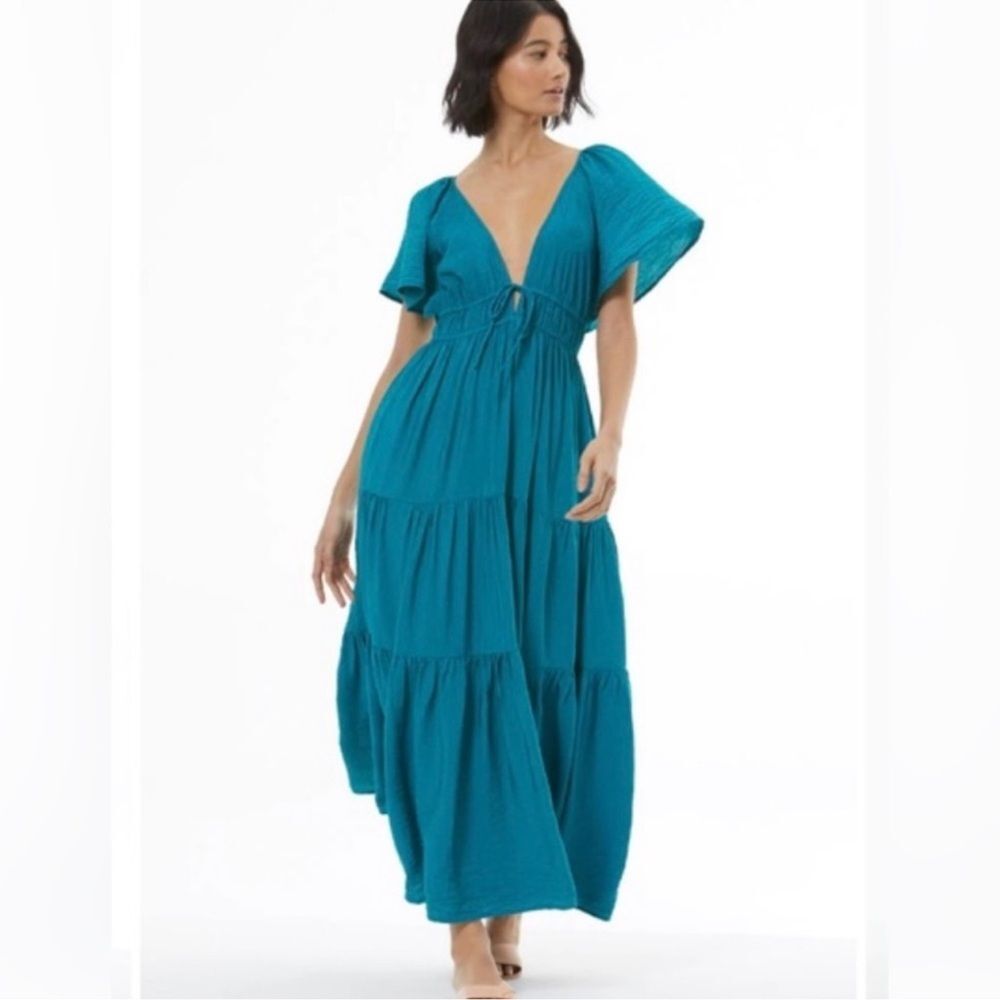 Young Fabulous & Broke Ocean Blue Maxi Dress